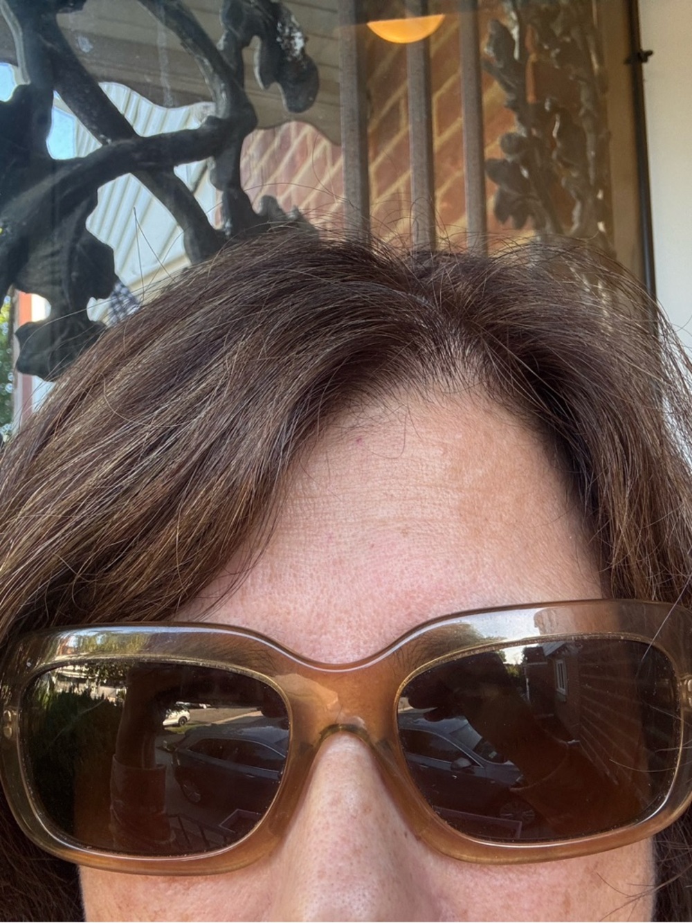 Prada Brown Gradient Rectangular Women’s Sunglasses - Picture 4 of 4